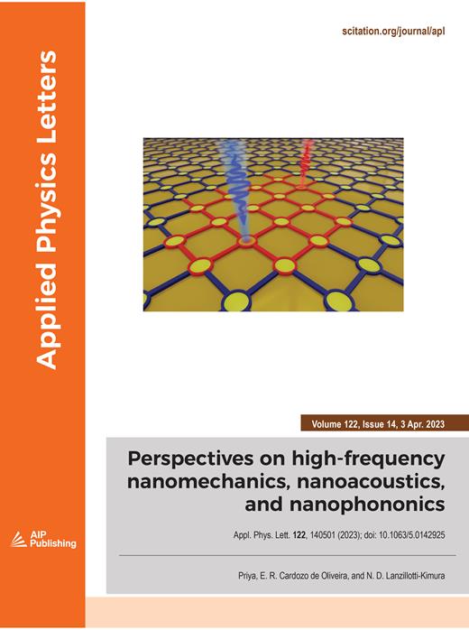 Applied Physics Letters Cover Image for Volume 122, Issue 14
