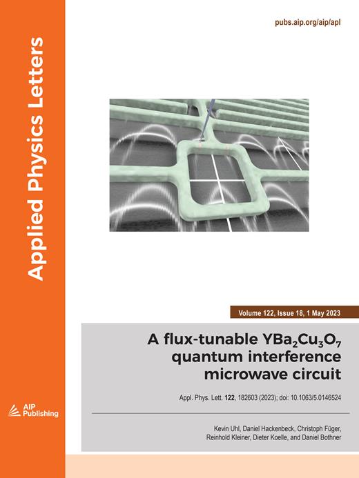 Applied Physics Letters Cover Image for Volume 122, Issue 18