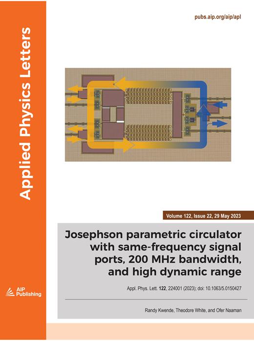 Applied Physics Letters Cover Image for Volume 122, Issue 22