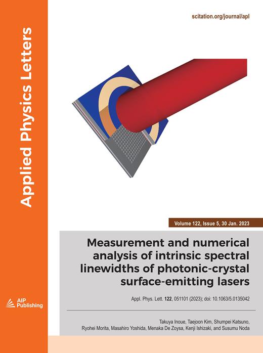 Applied Physics Letters Cover Image for Volume 122, Issue 5