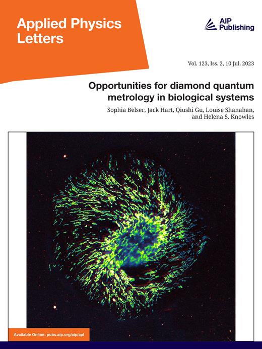 Applied Physics Letters Cover Image for Volume 123, Issue 2