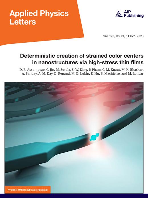 Applied Physics Letters Cover Image for Volume 123, Issue 24