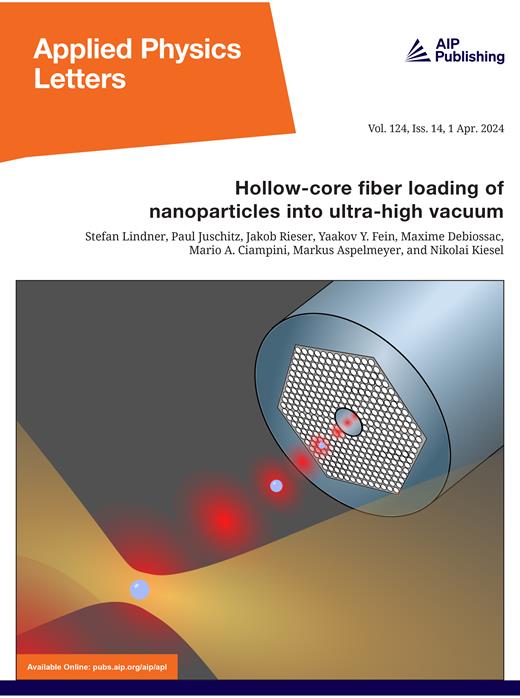 Applied Physics Letters Cover Image for Volume 124, Issue 14