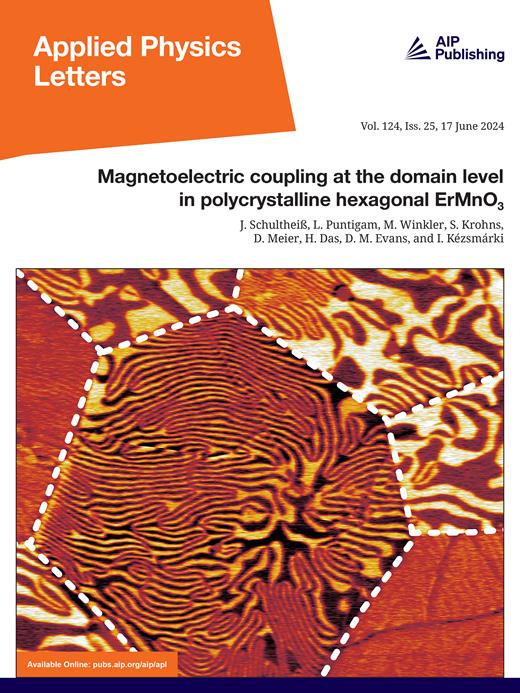 Applied Physics Letters Cover Image for Volume 124, Issue 25