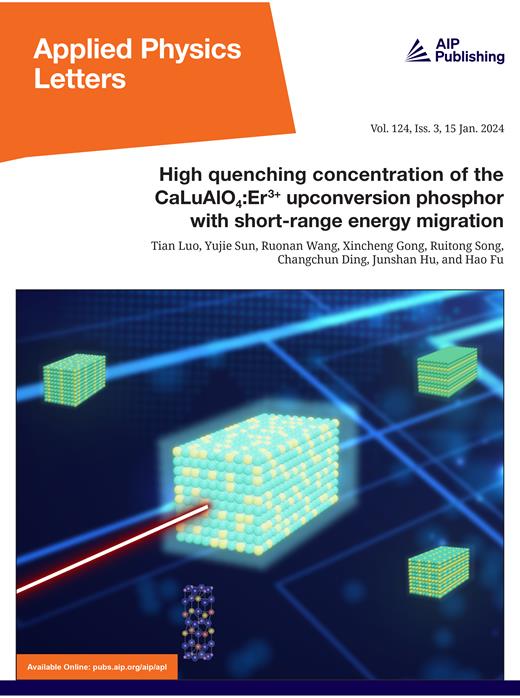 Applied Physics Letters Cover Image for Volume 124, Issue 3