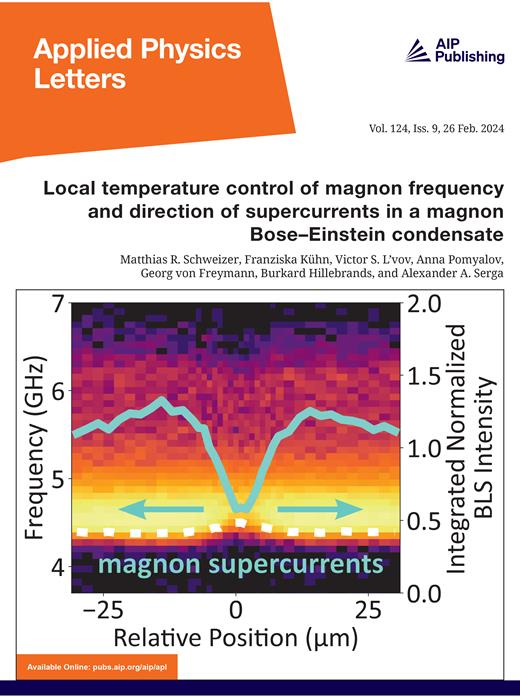 Applied Physics Letters Cover Image for Volume 124, Issue 9