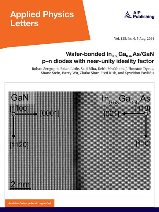 Applied Physics Letters Cover Image for Volume 125, Issue 6