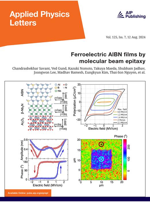 Applied Physics Letters Cover Image for Volume 125, Issue 7