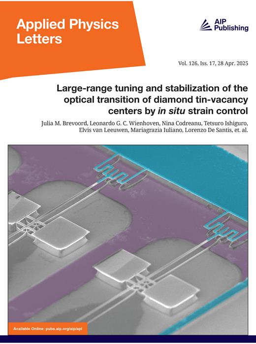 Applied Physics Letters Cover Image for Volume 126, Issue 17