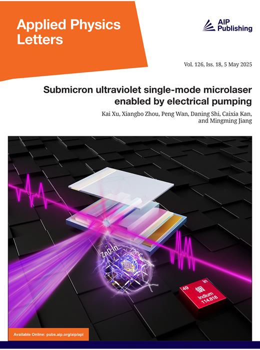 Applied Physics Letters Cover Image for Volume 126, Issue 18