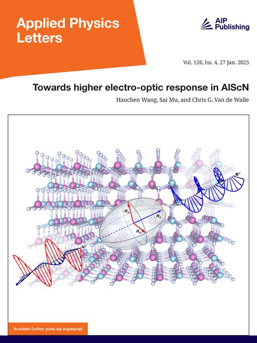 Applied Physics Letters Cover Image for Volume 126, Issue 4