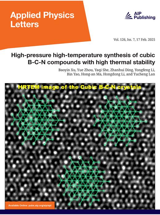 Applied Physics Letters Cover Image for Volume 126, Issue 7
