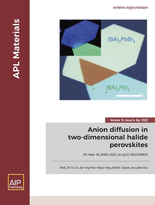APL Materials Cover Image for Volume 10, Issue 4