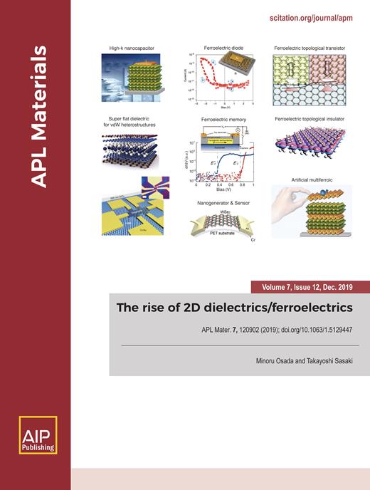 APL Materials Cover Image for Volume 7, Issue 12