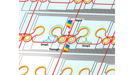 Field-programmable ring array employing AMZI-assisted-MRR structure for ...