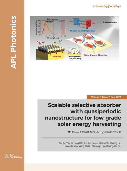 APL Photonics Cover Image for Volume 8, Issue 2