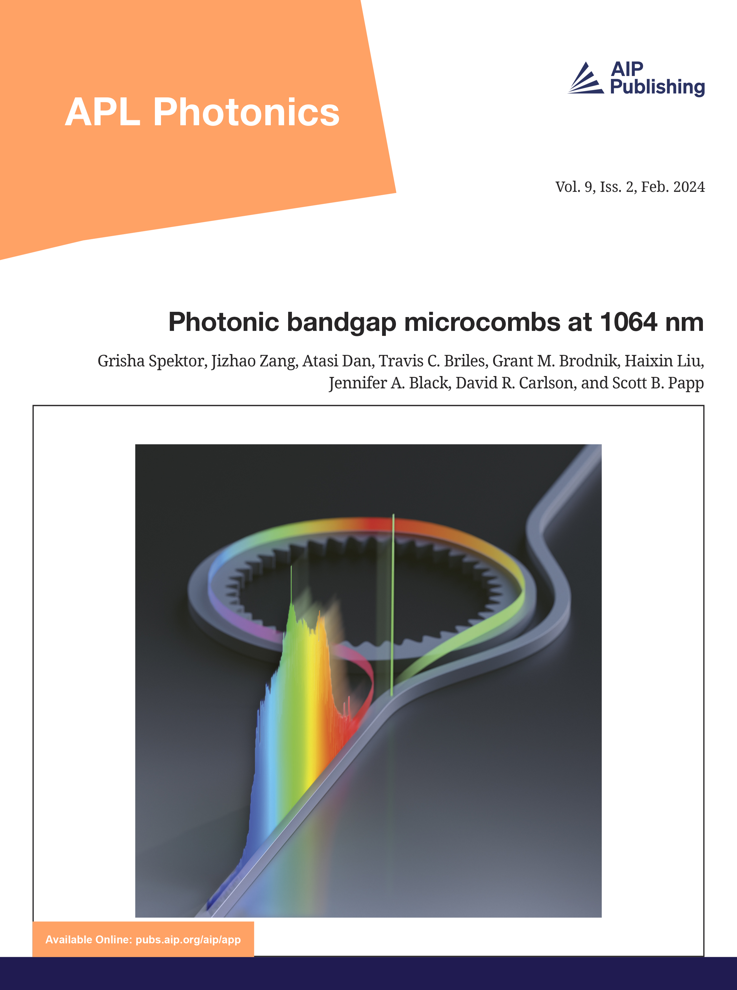 Volume 9 Issue 2 APL Photonics AIP Publishing