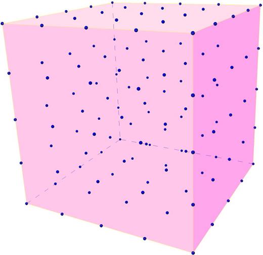 FIG. 21. Schematic of a Wigner solid.