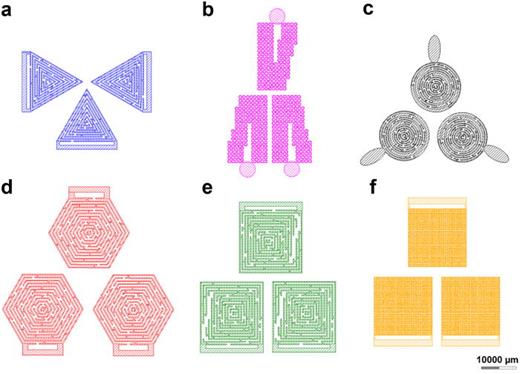 Schematic representing step-by-step photolithography process used in electrode fabrication.