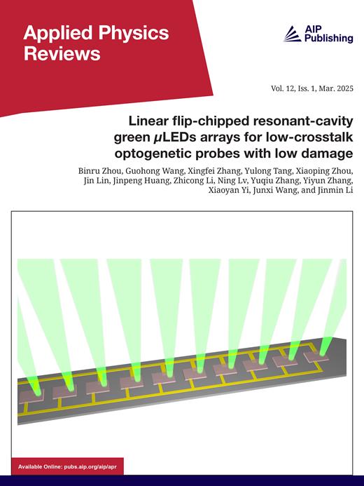 Applied Physics Reviews Cover Image for Volume 12, Issue 1