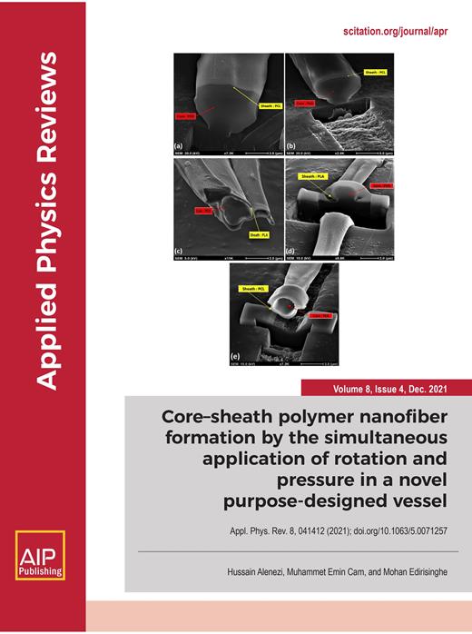 Applied Physics Reviews Cover Image for Volume 8, Issue 4