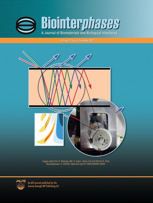 Biointerphases Cover Image for Volume 17, Issue 5