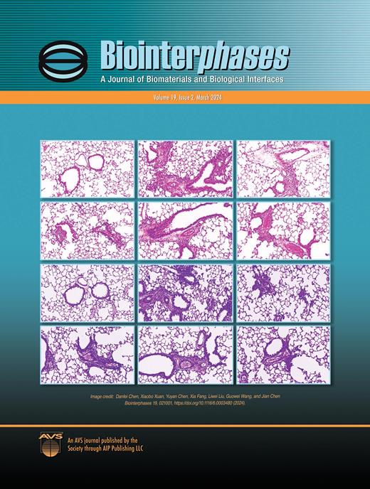 Biointerphases Cover Image for Volume 19, Issue 2