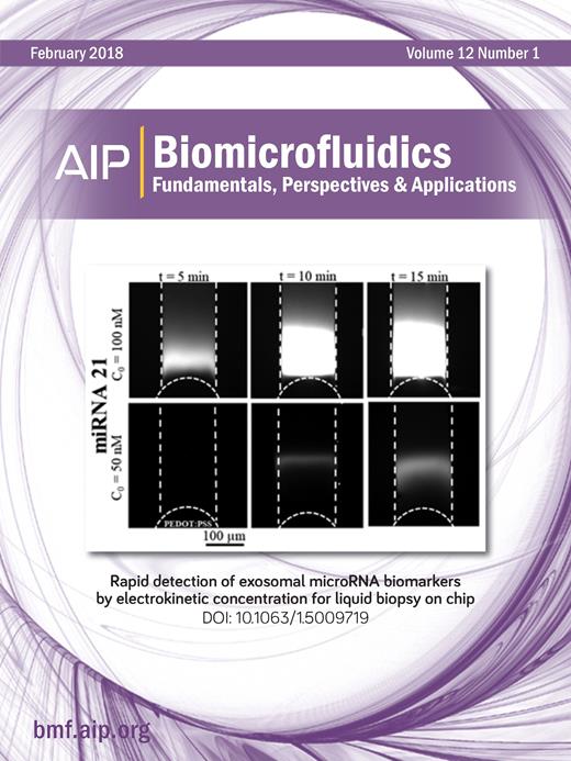 Biomicrofluidics Cover Image for Volume 12, Issue 1