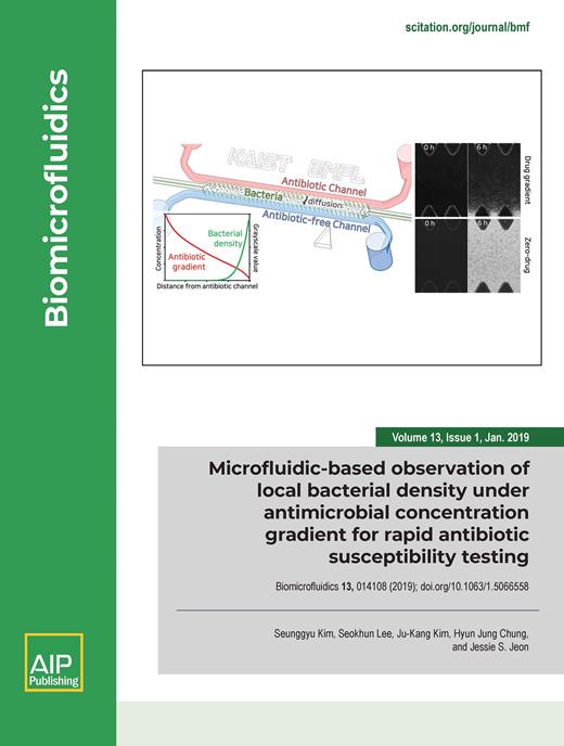 Microfluidicbased observation of local bacterial density under