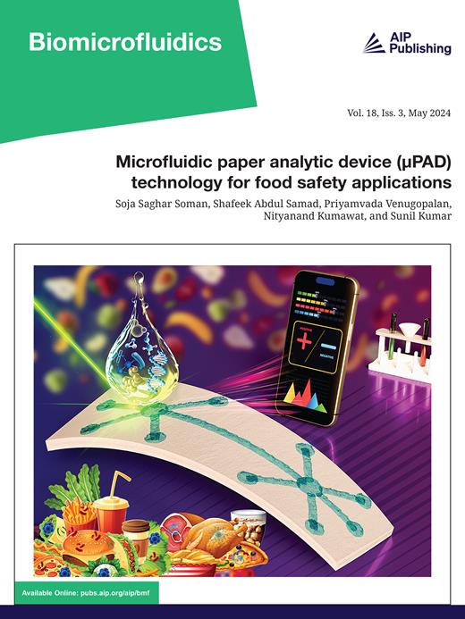 Biomicrofluidics Cover Image for Volume 18, Issue 3