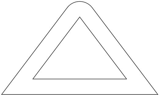 FIG. 4. A hard transition to nonchaotic billiard.