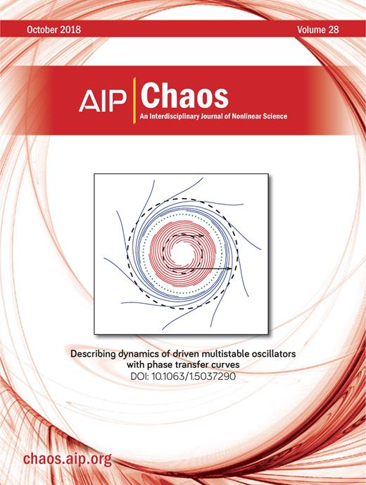 Chaos: An Interdisciplinary Journal of Nonlinear Science Cover Image for Volume 28, Issue 10