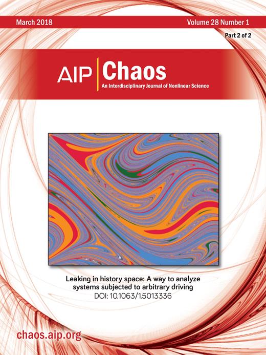 Chaos: An Interdisciplinary Journal of Nonlinear Science Cover Image for Volume 28, Issue 3