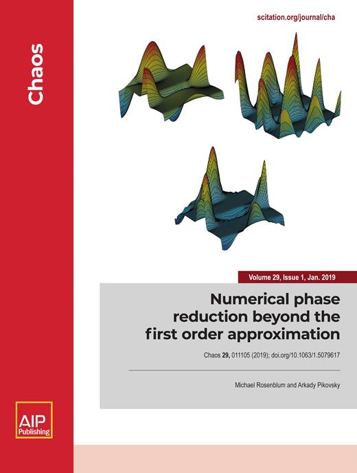 Chaos: An Interdisciplinary Journal of Nonlinear Science Cover Image for Volume 29, Issue 1