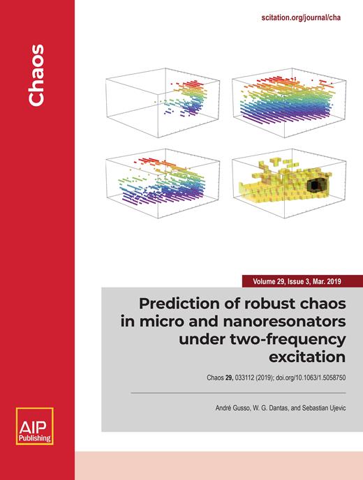 Chaos: An Interdisciplinary Journal of Nonlinear Science Cover Image for Volume 29, Issue 3