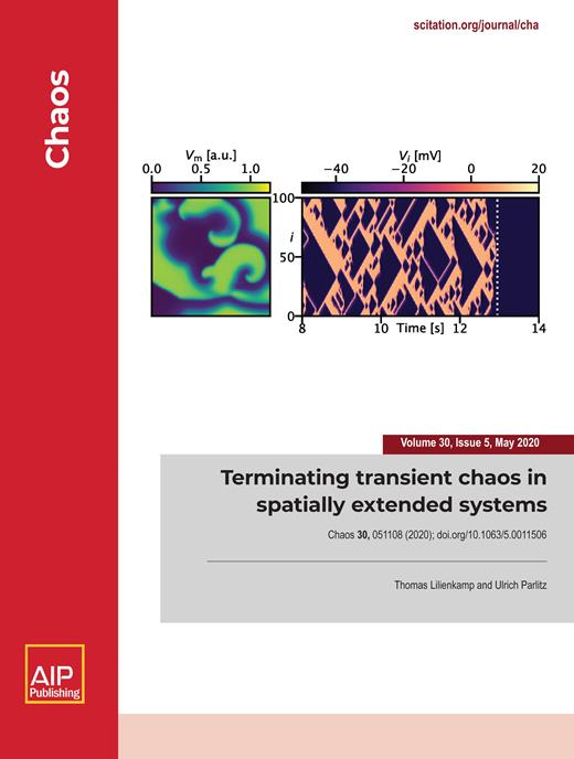 Chaos: An Interdisciplinary Journal of Nonlinear Science Cover Image for Volume 30, Issue 5