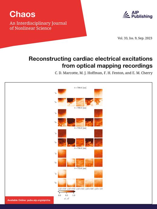 Chaos: An Interdisciplinary Journal of Nonlinear Science Cover Image for Volume 33, Issue 9