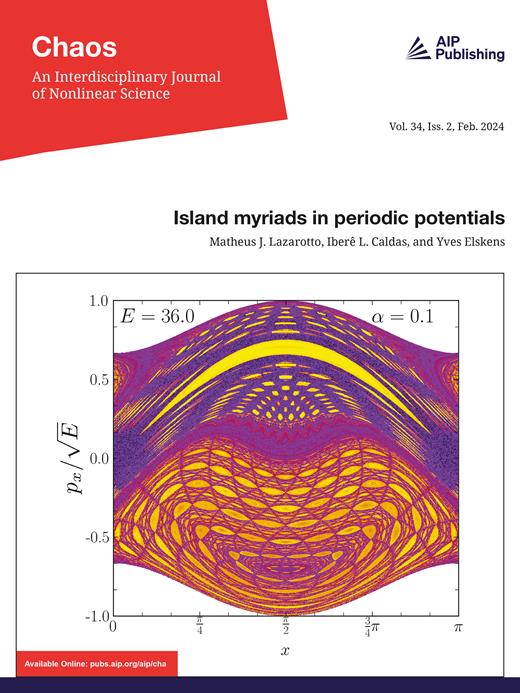 Chaos: An Interdisciplinary Journal of Nonlinear Science Cover Image for Volume 34, Issue 2
