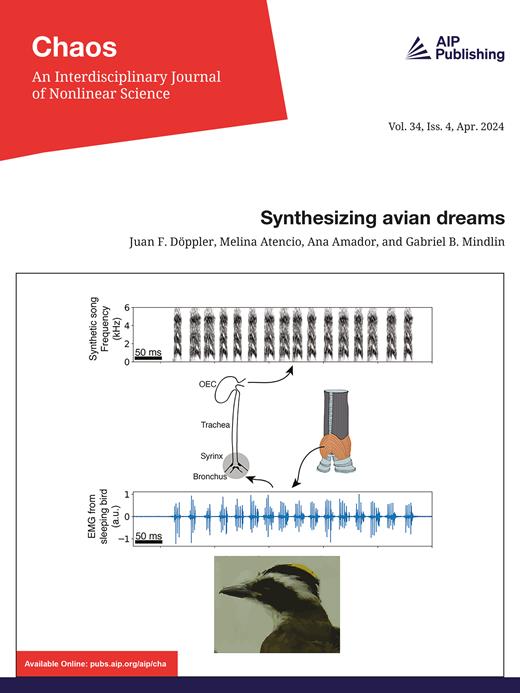 Chaos: An Interdisciplinary Journal of Nonlinear Science Cover Image for Volume 34, Issue 4
