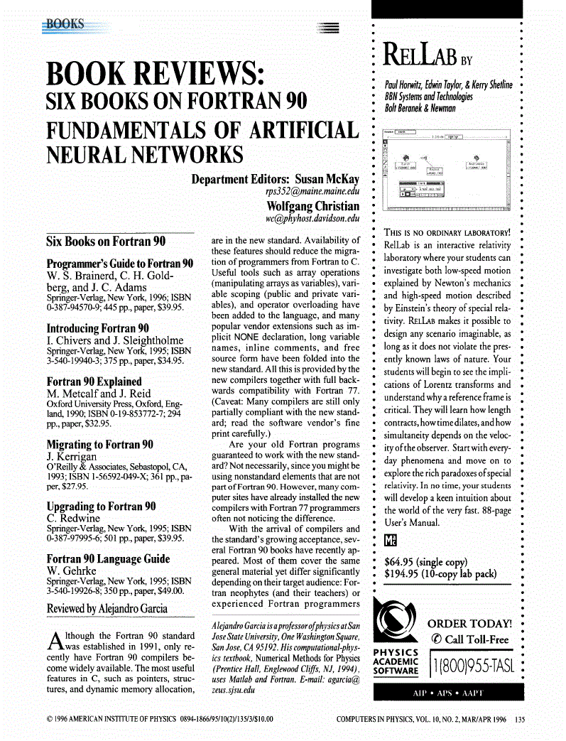 First page of Programmer's Guide to Fortran 90
