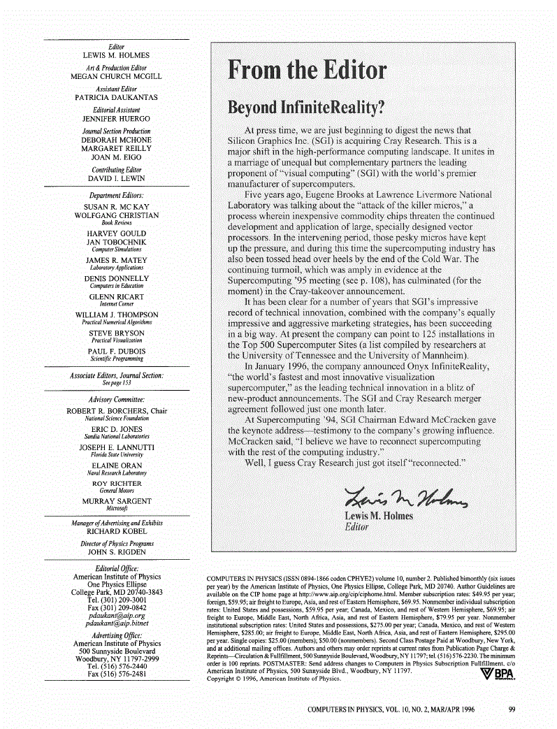 First page of Beyond InfiniteReality?