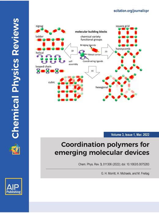 Chemical Physics Reviews Cover Image for Volume 3, Issue 1