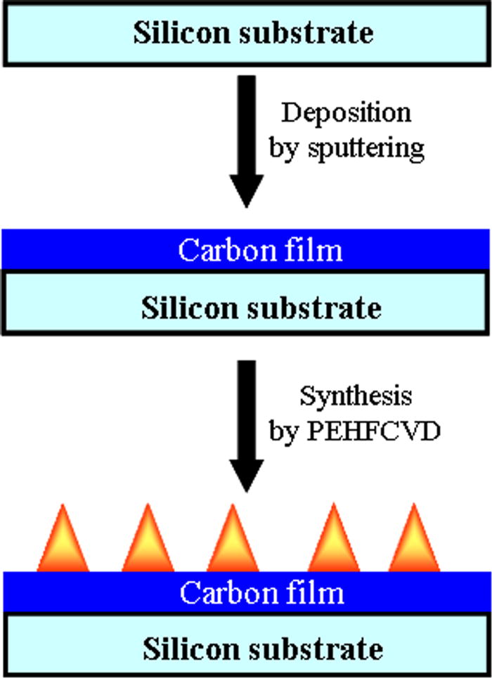 Roomtemperature photoluminescence from nitrogenated carbon nanotips grown by plasmaenhanced