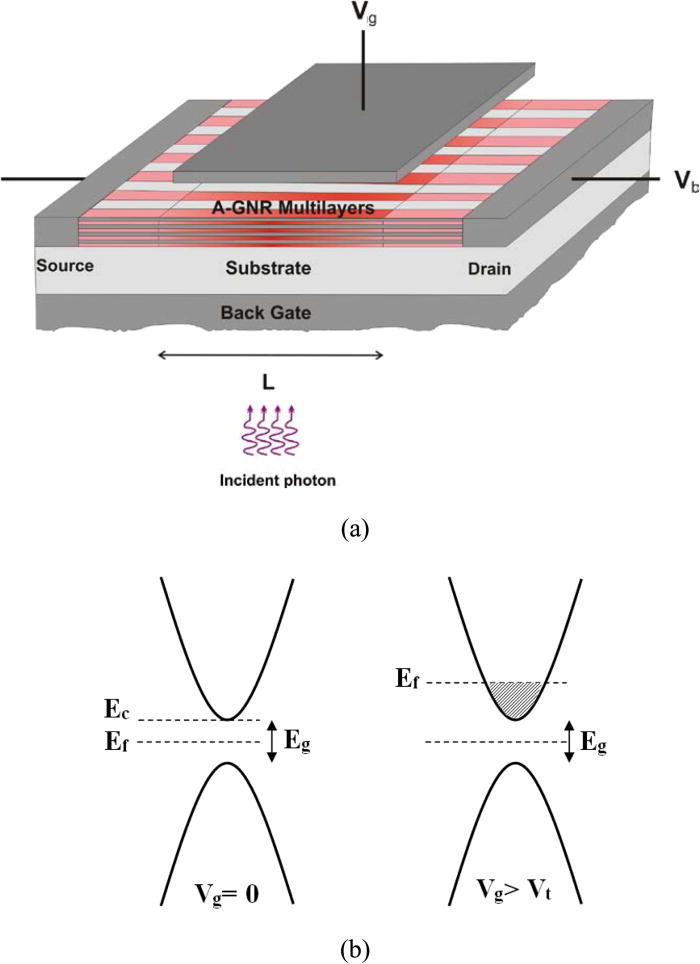 Modeling of the infrared photodetector based on multi layer armchair