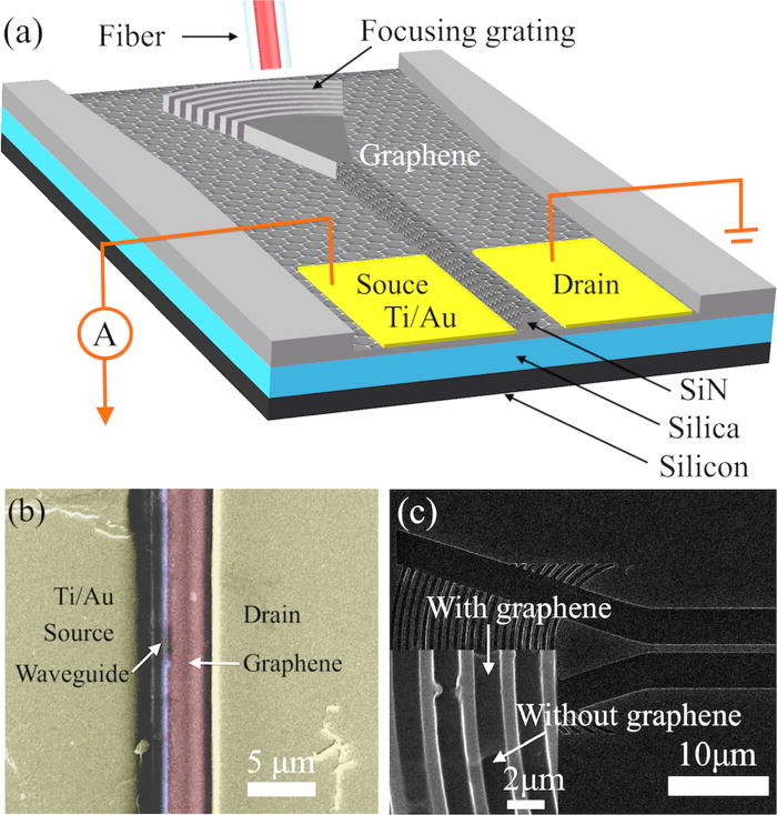 Graphene photodetector integrated on silicon nitride waveguide