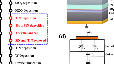 Doped HfO2-based ferroelectric-aided charge-trapping effect in MFIS ...