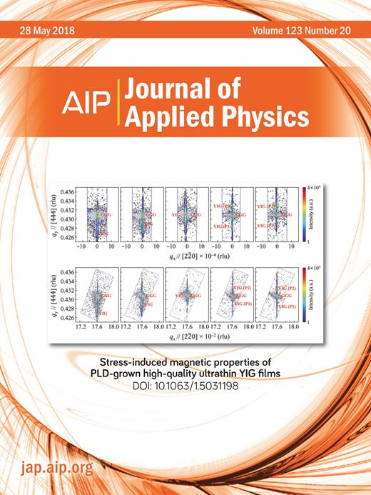 Journal of Applied Physics Cover Image for Volume 123, Issue 20