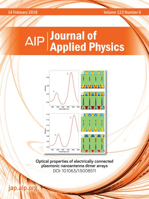 Journal of Applied Physics Cover Image for Volume 123, Issue 6