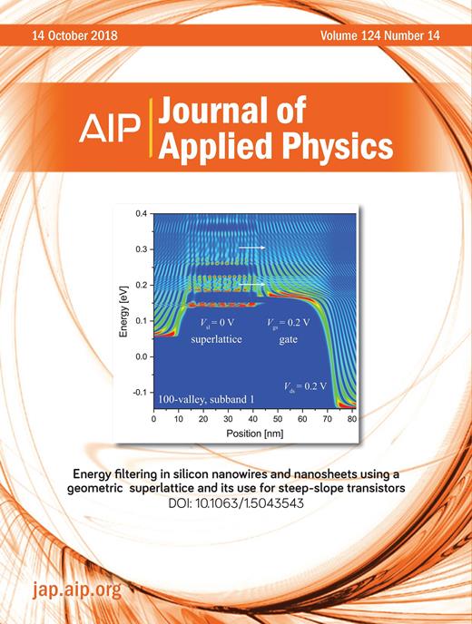Journal of Applied Physics Cover Image for Volume 124, Issue 14