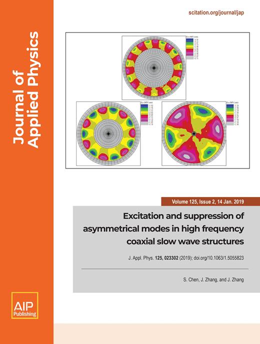 Journal of Applied Physics Cover Image for Volume 125, Issue 2